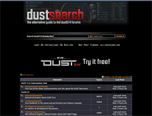 Tablet Screenshot of dustsearch.com